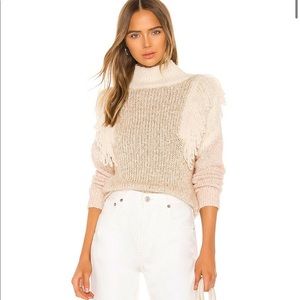 NWT Rebecca Taylor Fringe Sweater
